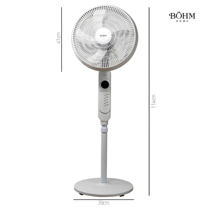 Böhm BF403RC - 5B – 16" Standventilator mit Fernbedienung, 45 W, 3 Geschwindigkeiten - MN HOMETECH - Ventilatoren - 