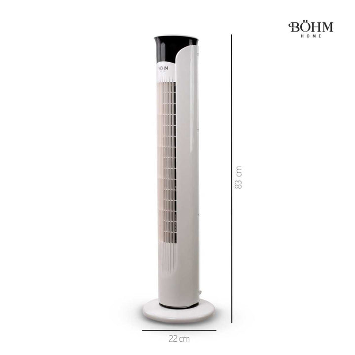 Böhm BH870RC – 32" Turmventilator mit LED - Anzeige, 3 Geschwindigkeiten, 45 W - MN HOMETECH - Ventilatoren - 