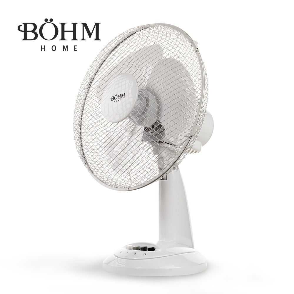 Böhm BLTF - 1203 – 12" Tischventilator, 40 W, 3 Geschwindigkeiten, neigbar - MN HOMETECH - Ventilatoren - 