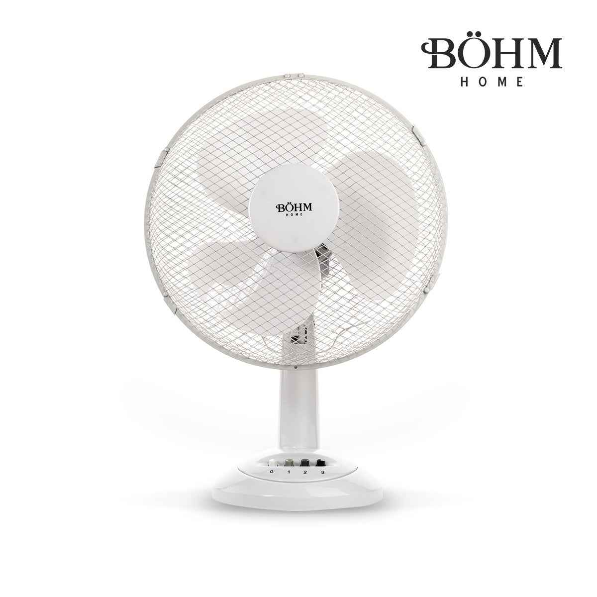 Böhm BLTF - 1203 – 12" Tischventilator, 40 W, 3 Geschwindigkeiten, neigbar - MN HOMETECH - Ventilatoren - 