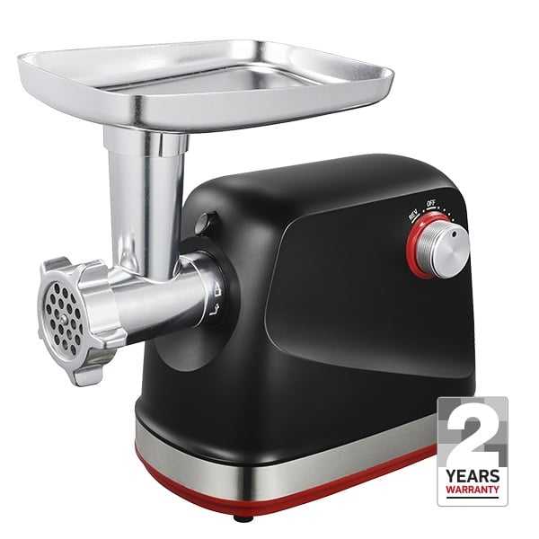 Böhm BMG2028R – Elektrischer Fleischwolf, 800–1800 W, 1,8 kg/min, 3 Siebe, Wurst - & Kebbe - Aufsätze - MN HOMETECH - Elektrische Fleischwolfmaschine - 