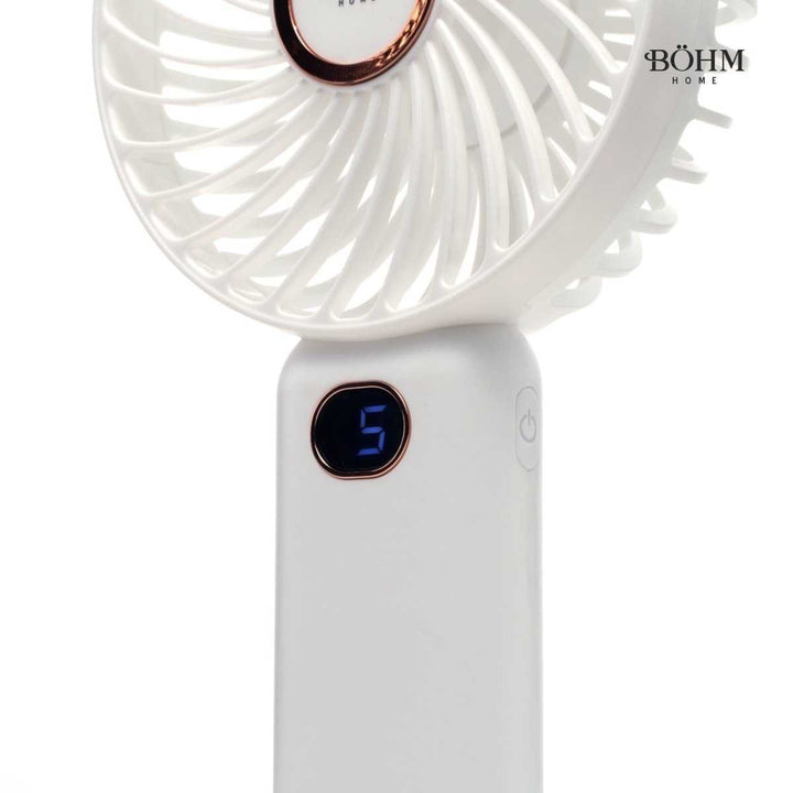 Böhm BSF - F11 – 4" USB - Ventilator mit Akku, 5 Geschwindigkeiten, Digitalanzeige - MN HOMETECH - Ventilatoren - 