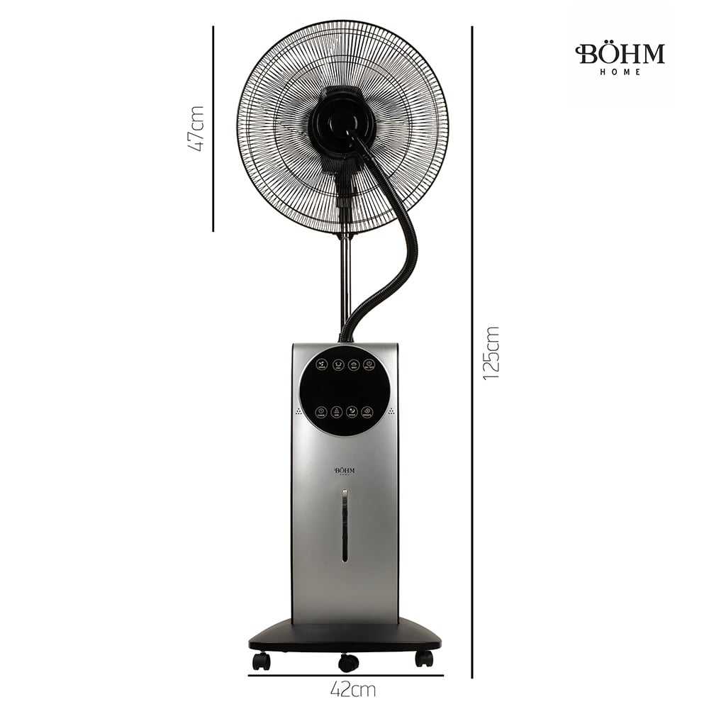 Böhm BSP40 - ED – 16" Standventilator mit Vernebelung, Aroma & Insektenschutz, 90 W - MN HOMETECH - Ventilatoren - 