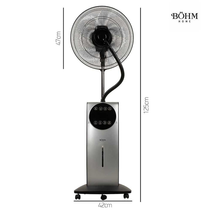 Böhm BSP40 - ED – 16" Standventilator mit Vernebelung, Aroma & Insektenschutz, 90 W - MN HOMETECH - Ventilatoren - 
