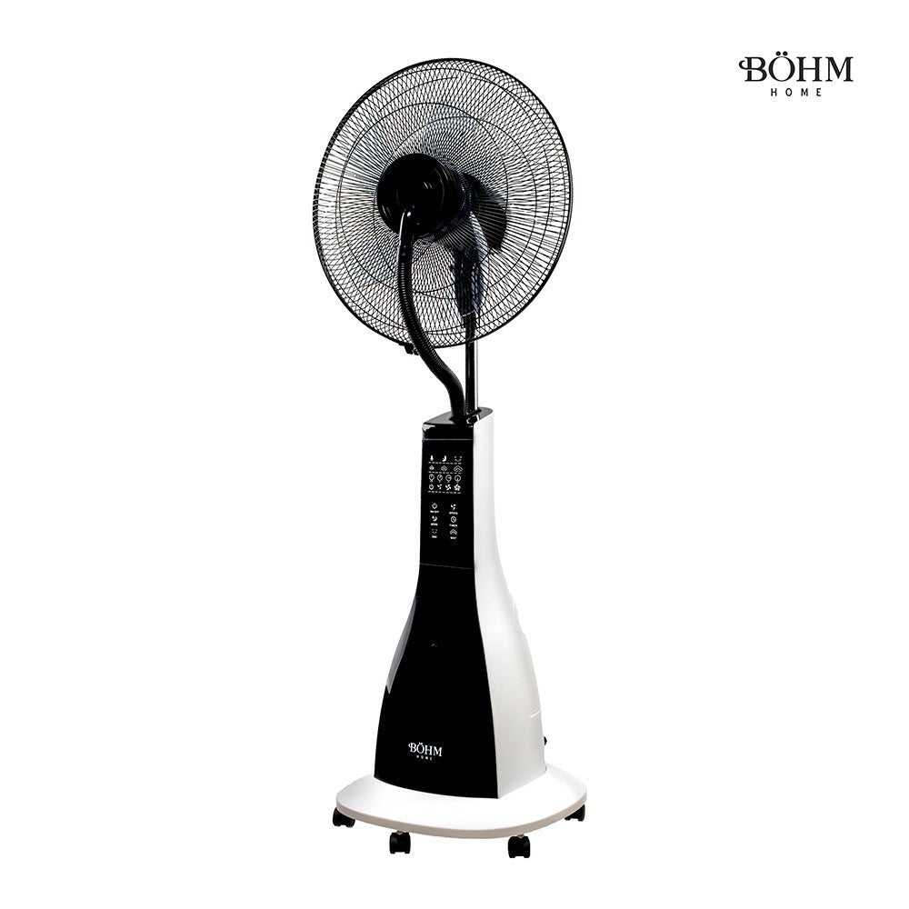 Böhm BSP40 - RA Standventilator 16" – 90 W, Wasservernebelung, 3 L Tank, 3 Geschwindigkeiten, Fernbedienung - MN HOMETECH - Ventilatoren - 