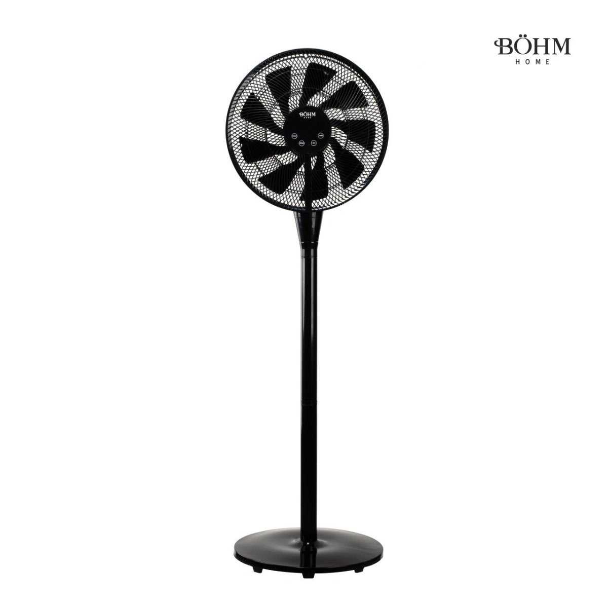 Böhm BY2316 – 16" Standventilator, 25 W, 8 Geschwindigkeiten, LED - Display, Fernbedienung - MN HOMETECH - Ventilatoren - 