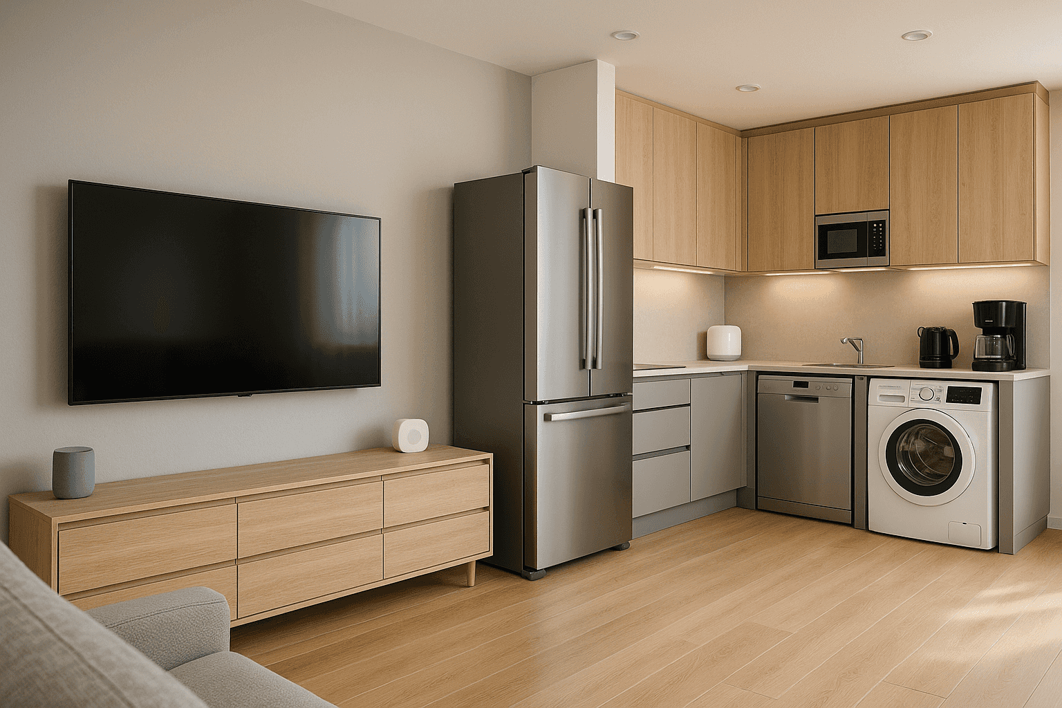 interior wohnung mit elektrogeräte