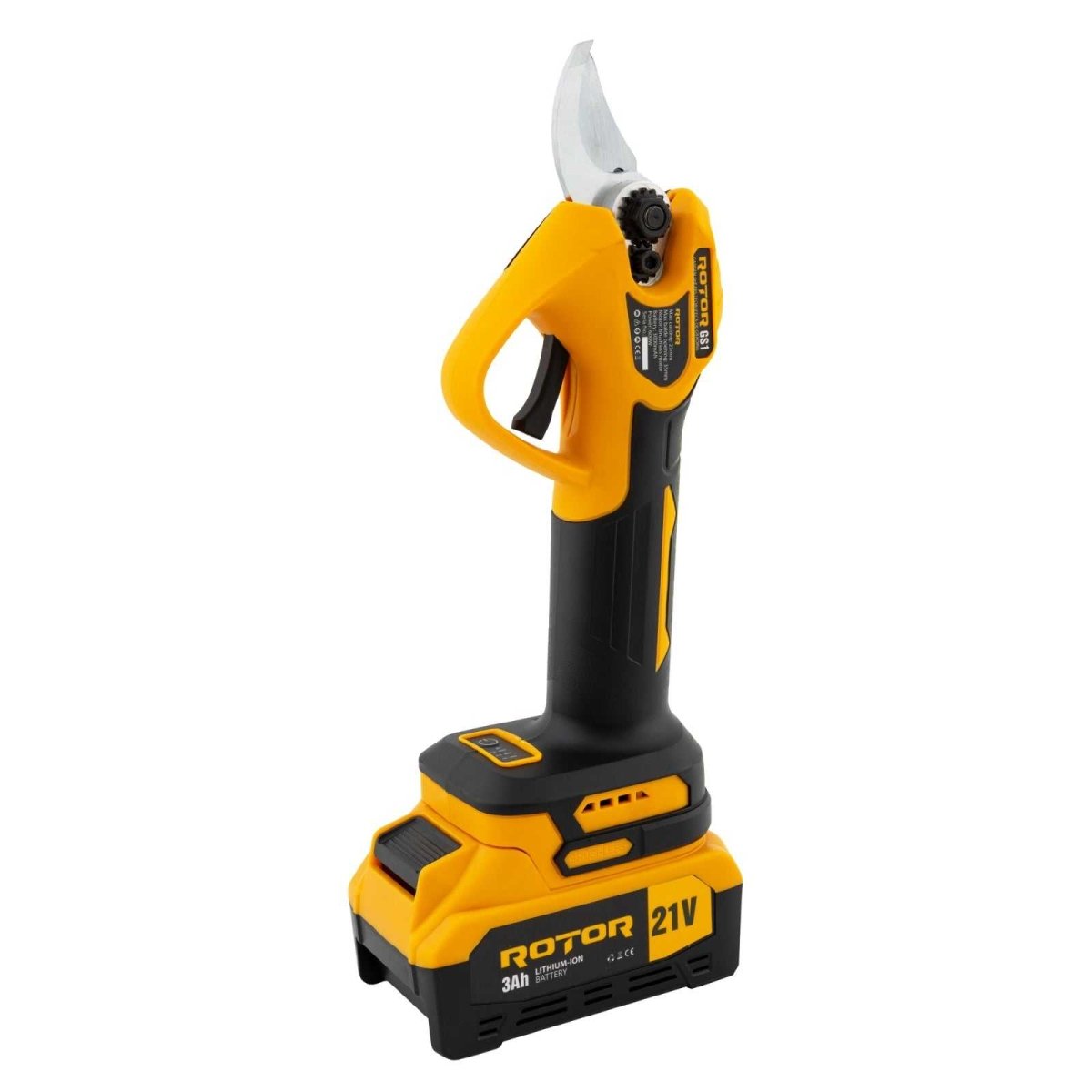 ROTOR GS1 – Akku Gartenschere 21 V / 3 Ah · Brushless Motor · 35 mm Klinge · 23 mm Schnittstärke - MN HOMETECH - Akku Gartenschere - 