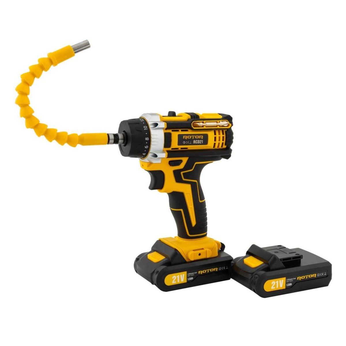 ROTOR RCD21 – Akku - Bohrschrauber 21 V / 1350 U/min · inkl. Bits & Zubehör · kabellos - MN HOMETECH - Akku - Bohrschrauber - 