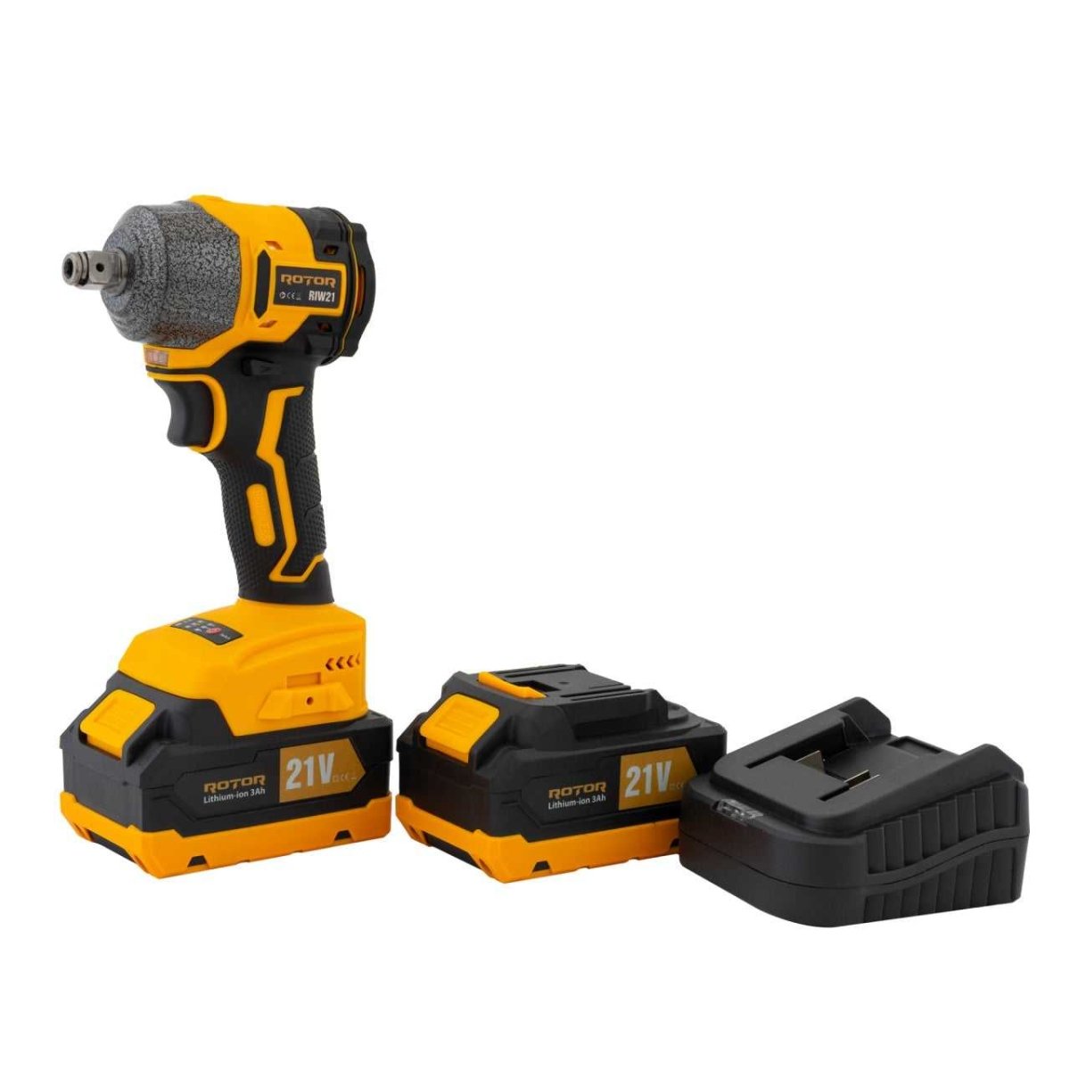 ROTOR RIW21 – Akku Schlagschrauber 21 V / 3 Ah · 320 Nm Drehmoment · 2200 U/min · inkl. Ladegerät - MN HOMETECH - Akku Schlagschrauber / Impact Wrench - 