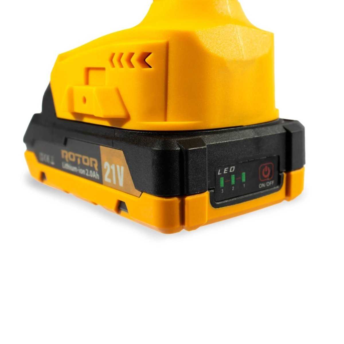 ROTOR RMC21 - 6 Akkukettensäge 21V – 6" Kette, 12 m/s, 2 Ah Akku – Kompakt & Stark - MN HOMETECH - Handsäge - 